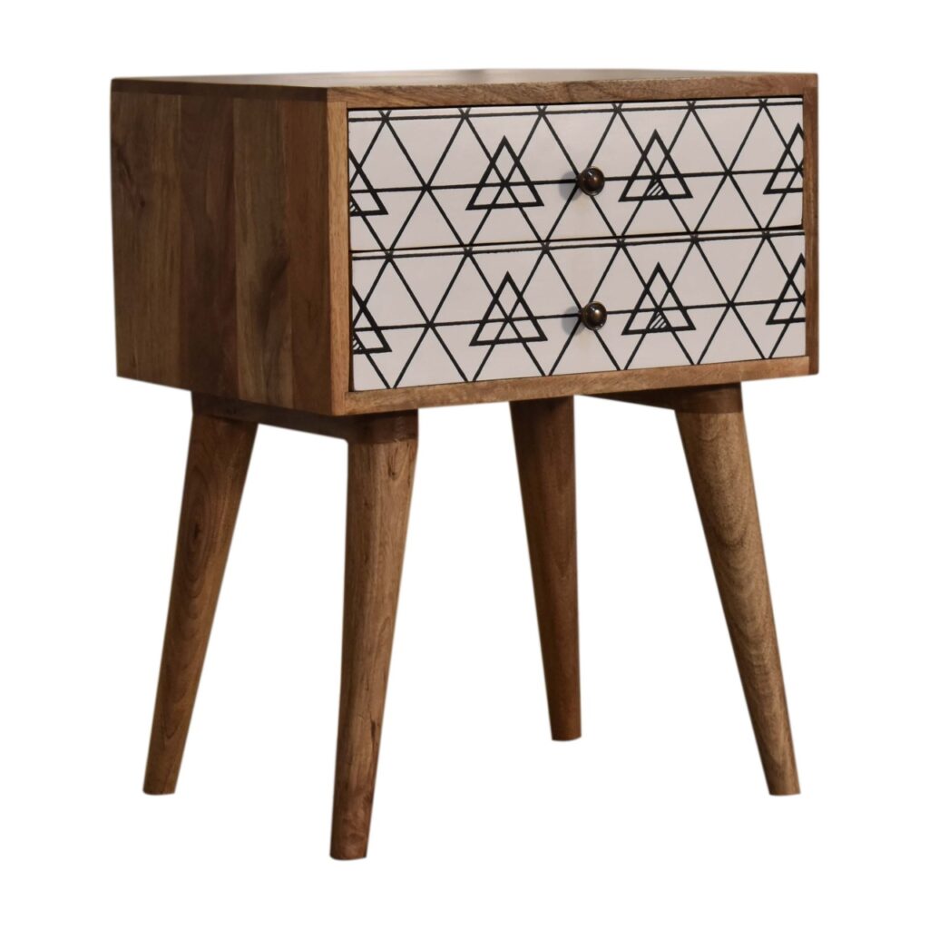 Triangular Printed Bedside - Image 3