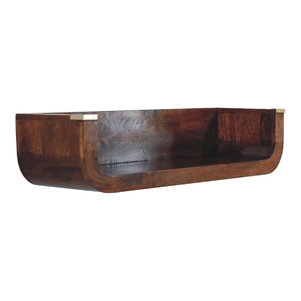 Indira Chestnut Floating Console - Image 3