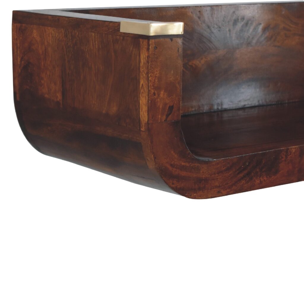 Indira Chestnut Floating Console - Image 6