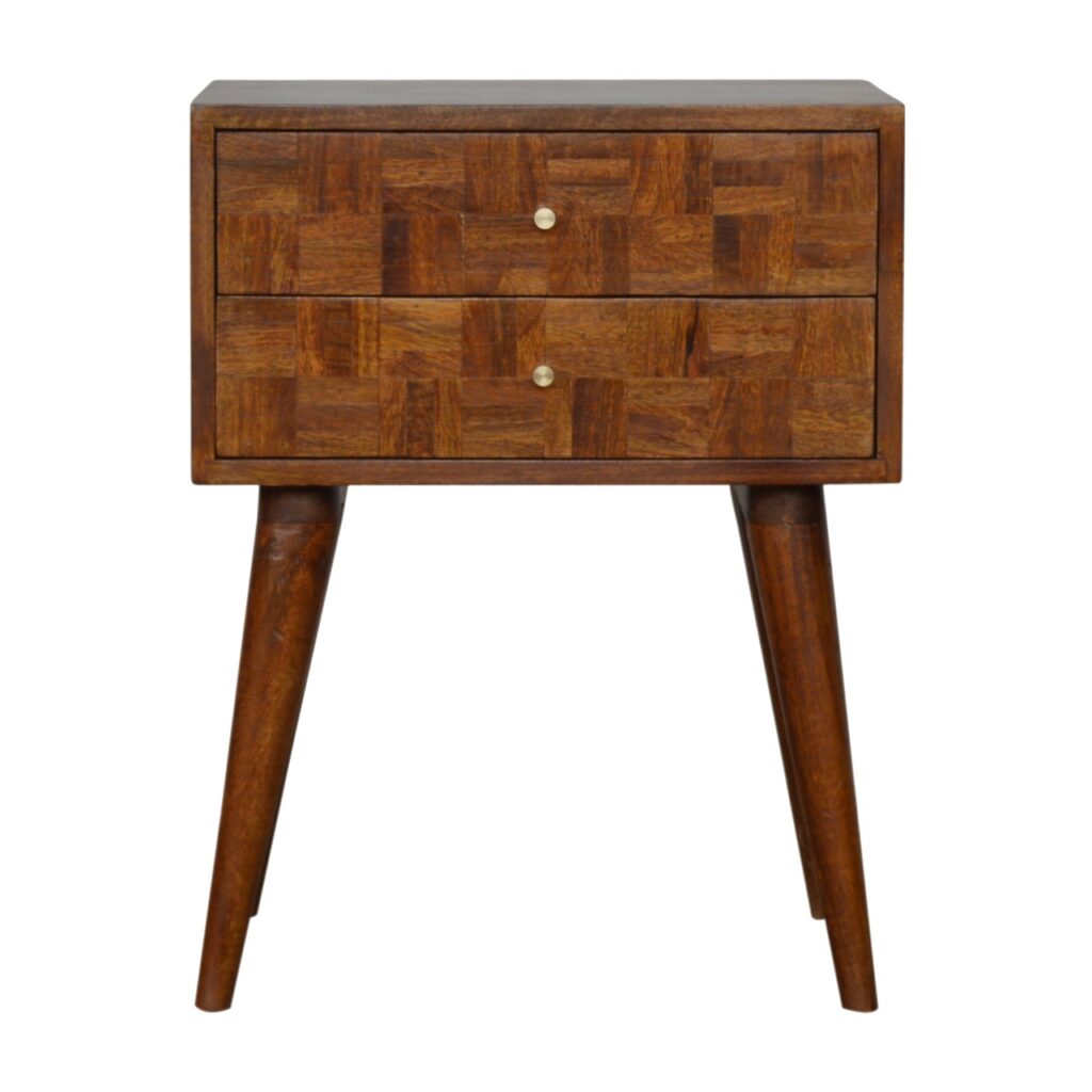 Varied Chestnut Bedside - Image 2