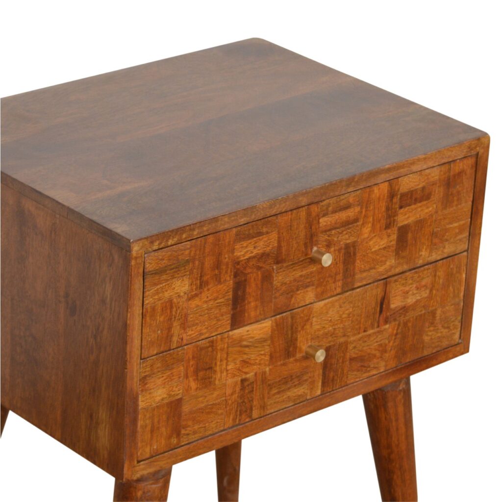 Varied Chestnut Bedside - Image 5