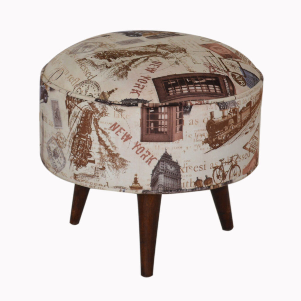 IN1271 - City Print Footstool - Image 2