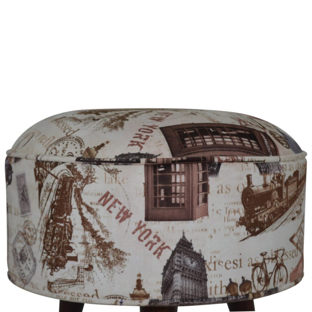 IN1271 - City Print Footstool - Image 7