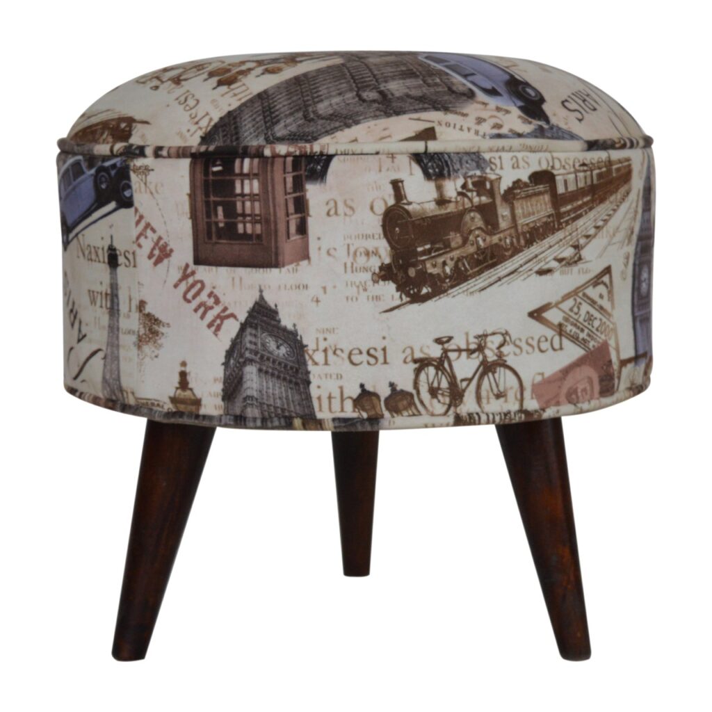 IN1271 - City Print Footstool - Image 8