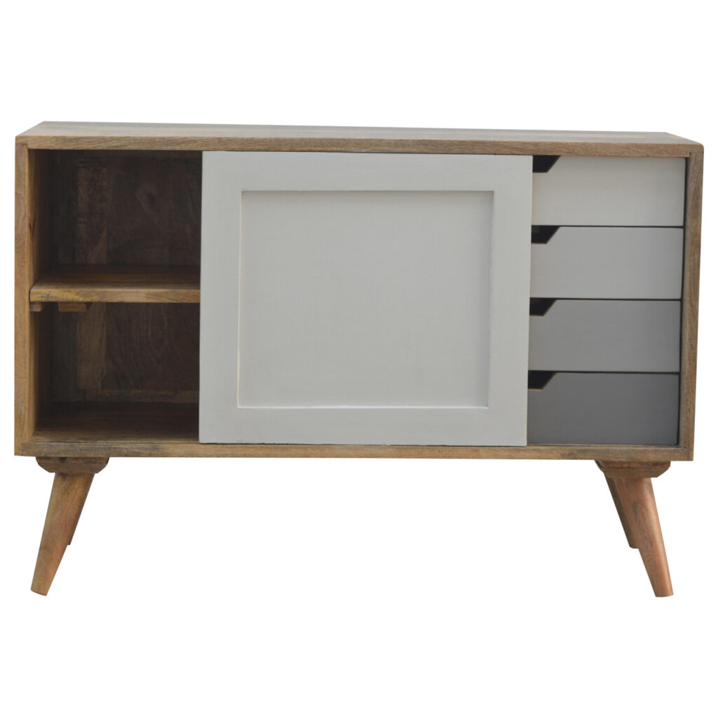 Grey Gradient Sliding Sideboard - Image 3