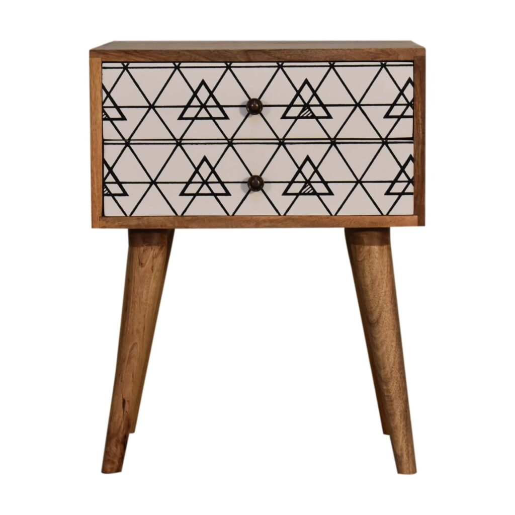 Triangular Printed Bedside - Image 2