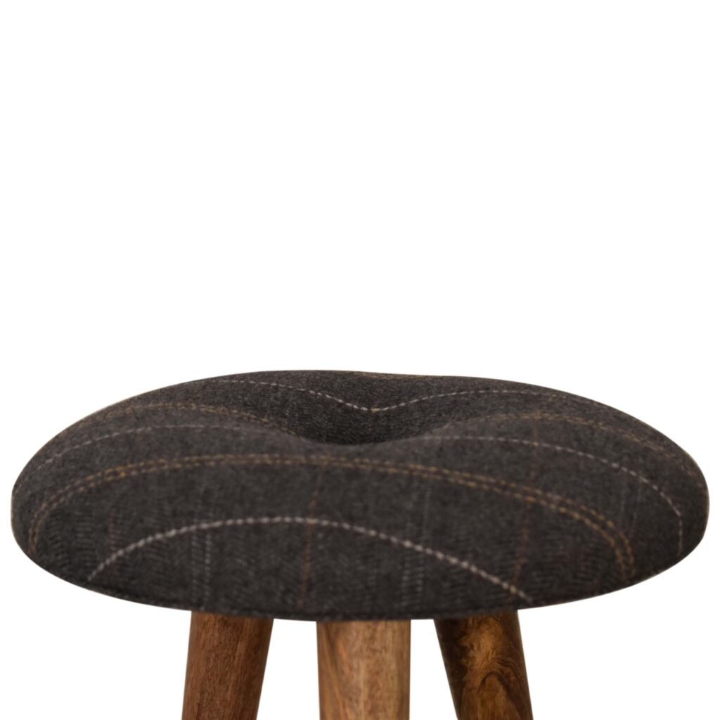 Tweed Patterned Footstool - Image 4