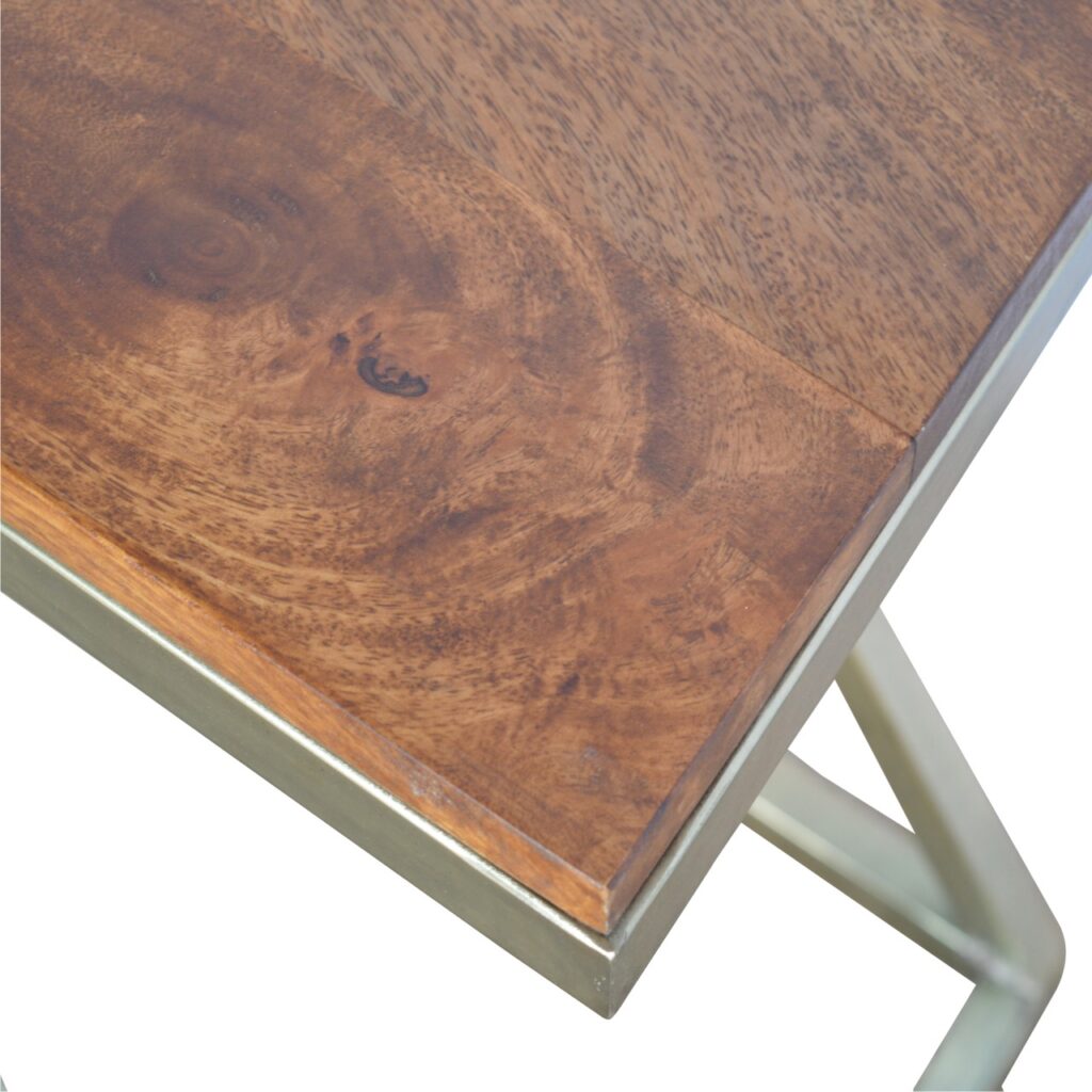 Z-shaped Golden Side Table - Image 6