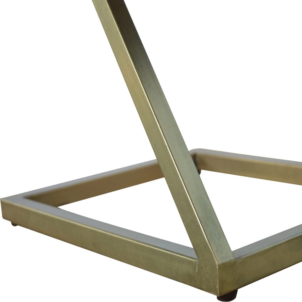 Z-shaped Golden Side Table - Image 8