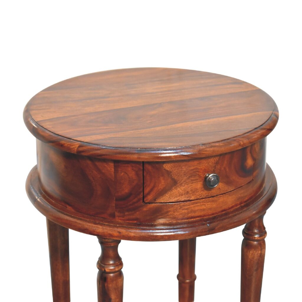 Honey finish Turned Leg Bedside - Image 4