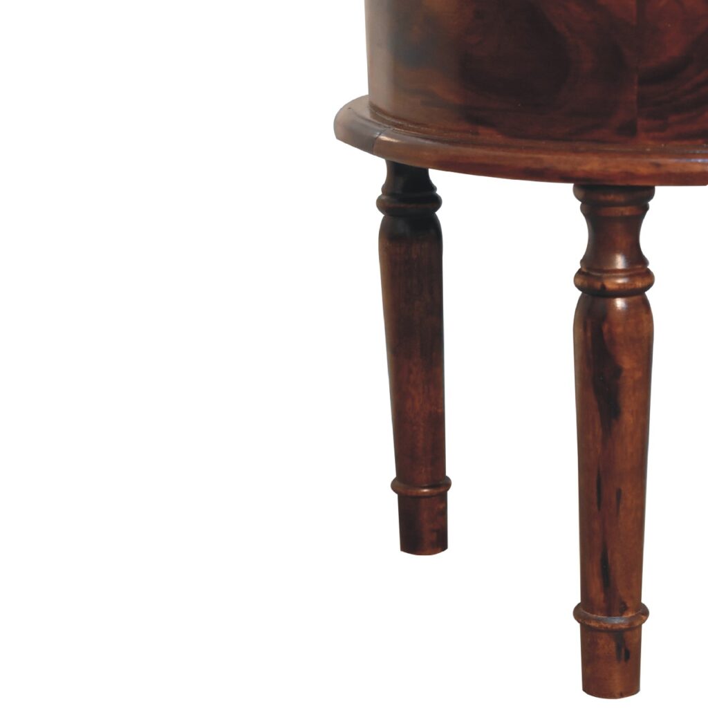 Honey finish Turned Leg Bedside - Image 7