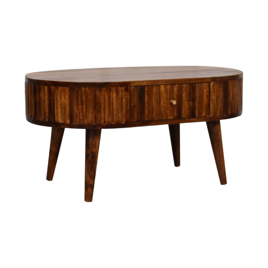 Stripe Chestnut Coffee Table - Image 2