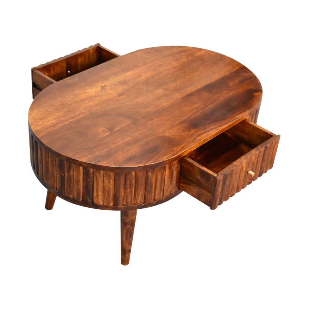 Stripe Chestnut Coffee Table - Image 8