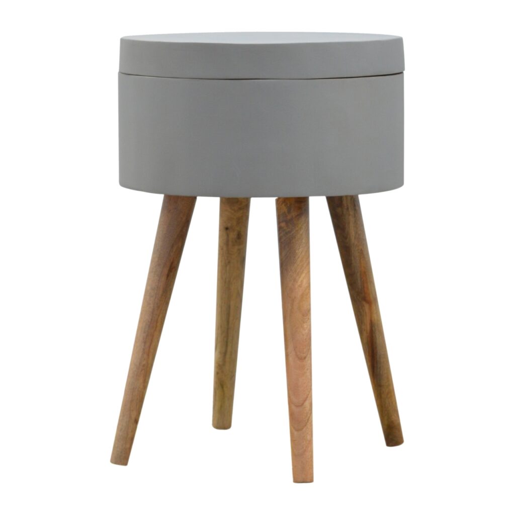 Grey Painted End Table - Image 3