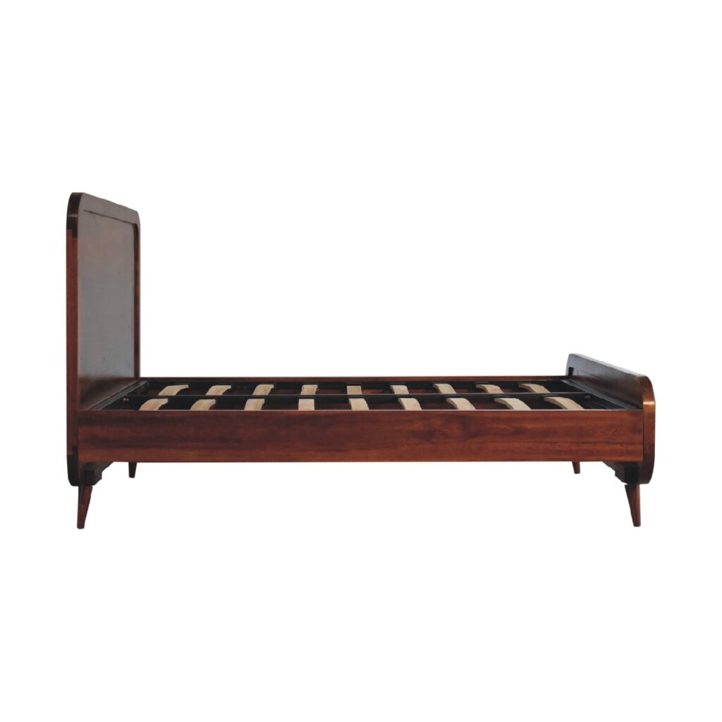 Curved Chestnut Double Bed - Image 8