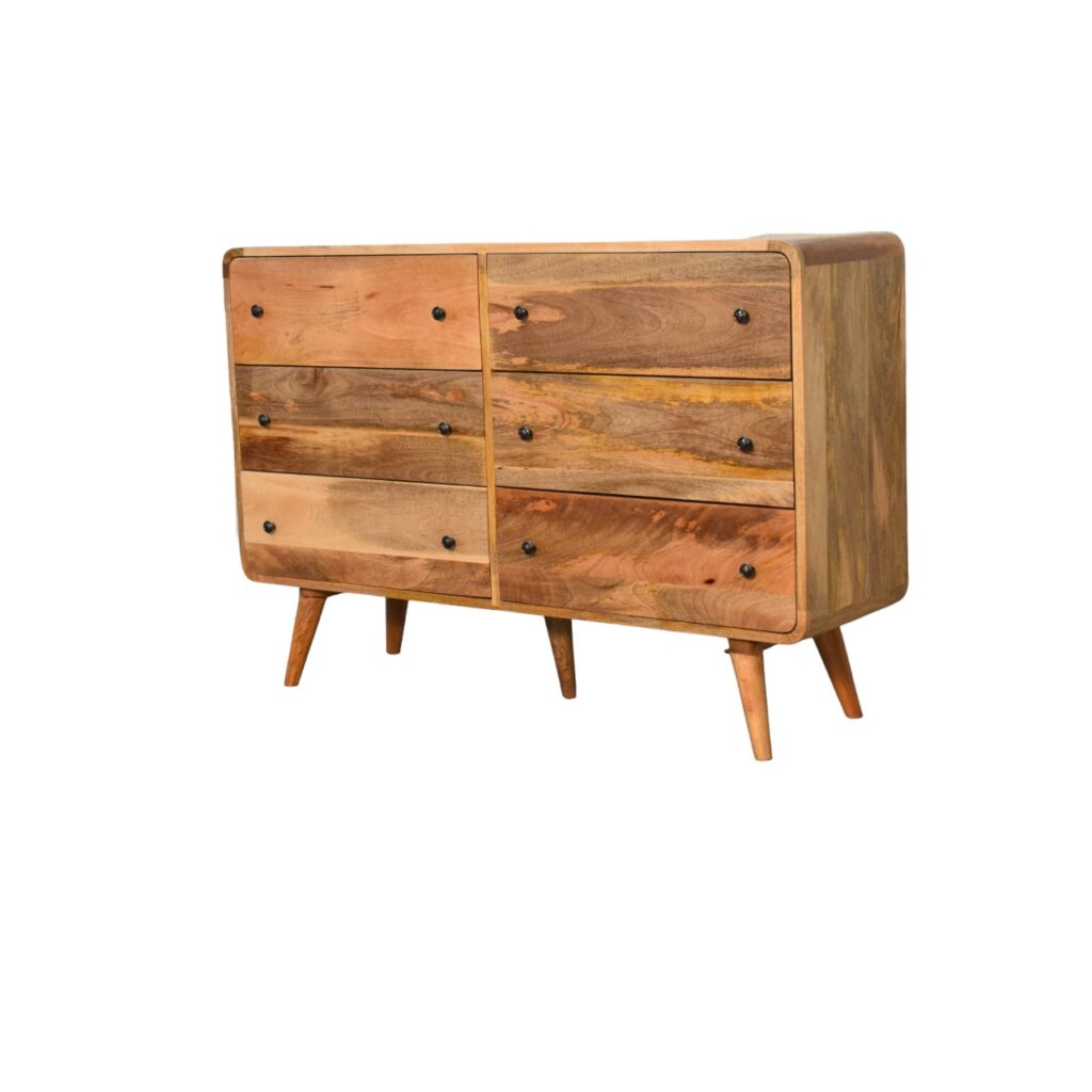 Large Curved Oak-ish Chest - Image 4