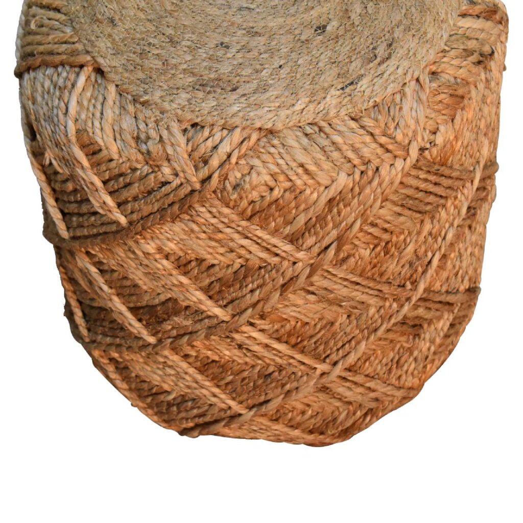 Jute Fibre Footstool - Small - Image 5