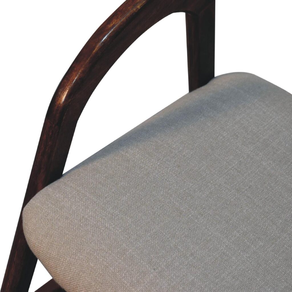 Chestnut Linen Deco Chair - Image 5