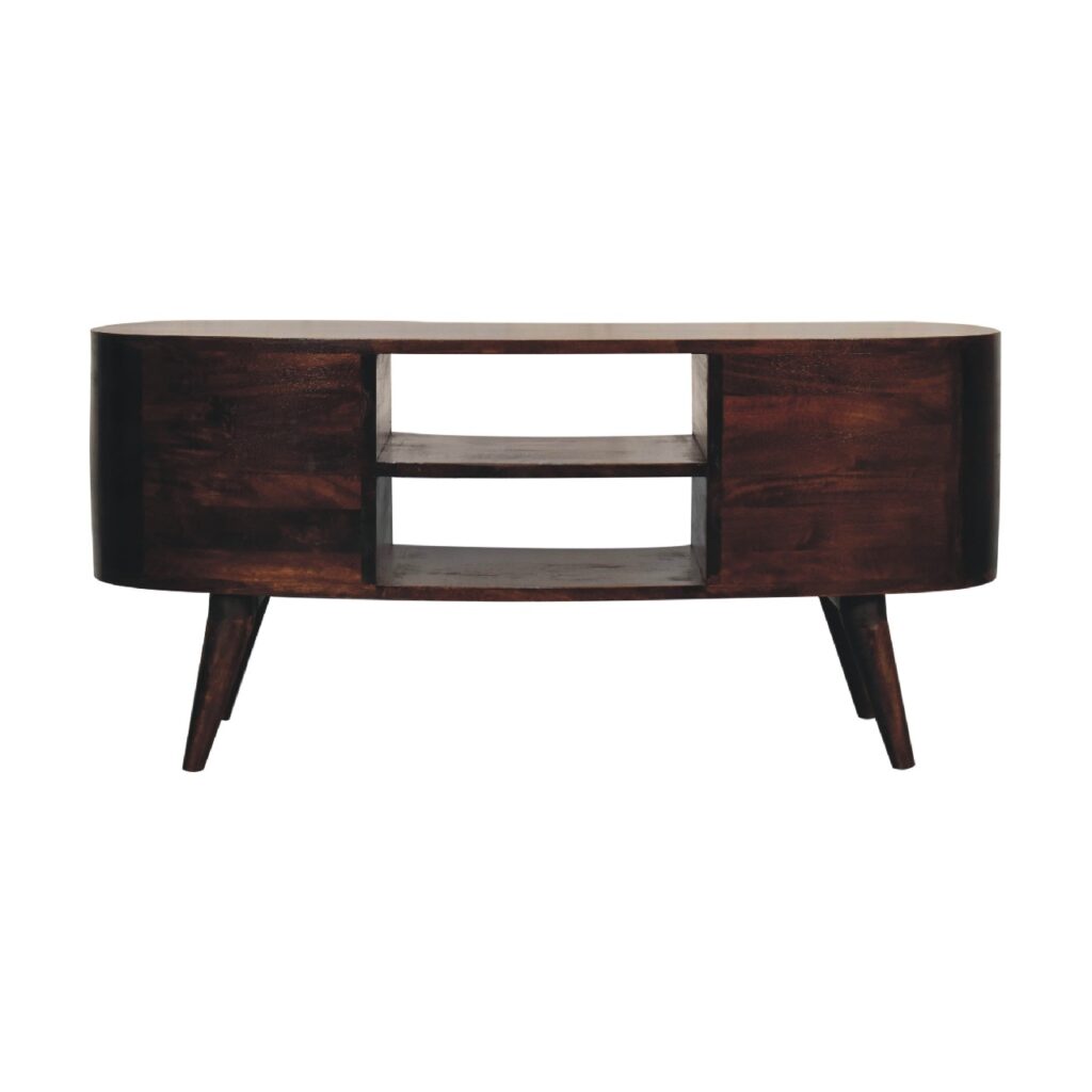 Light Walnut Wave Entertainment Unit - Image 2