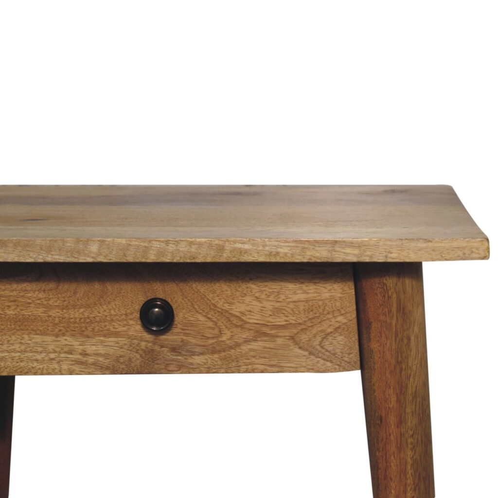 Woven Solid Wood End Table - Image 5