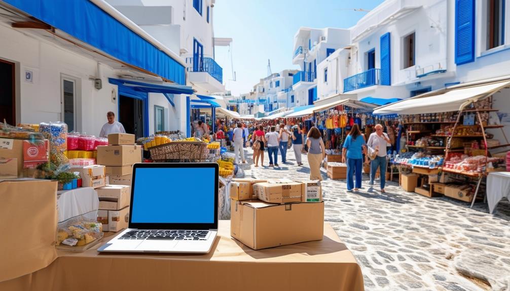 greece e commerce business model