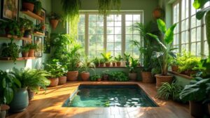 lush indoor garden transformation