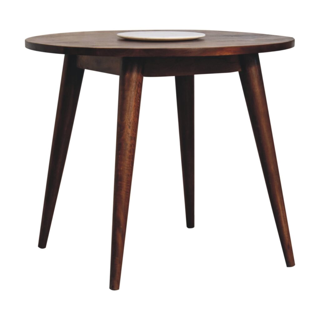 Chestnut Round Nordic End Table - Image 3