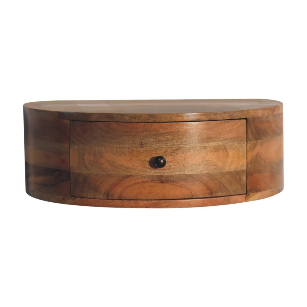 Large Wall Mounted Rounded Bedside - Image 2