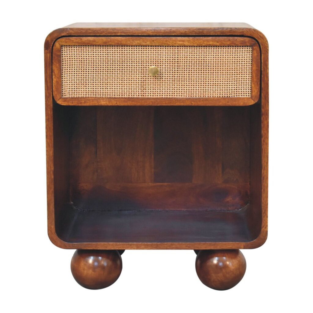 Chestnut Open Woven Bedside - Image 2