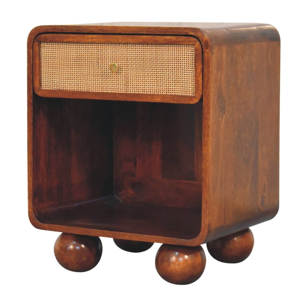 Chestnut Open Woven Bedside - Image 4