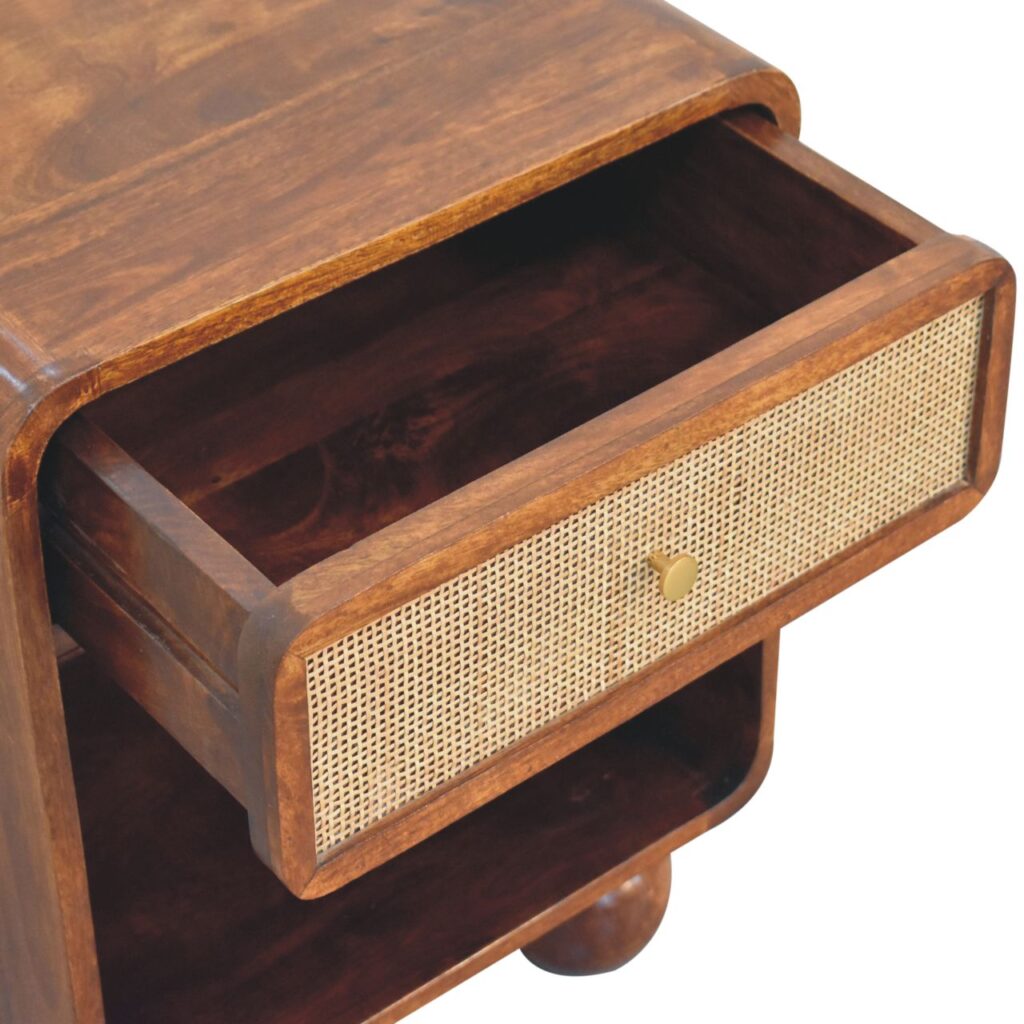 Chestnut Open Woven Bedside - Image 7