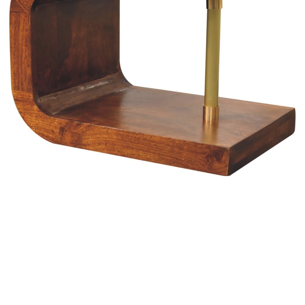 S-curve Brass Bedside - Image 7