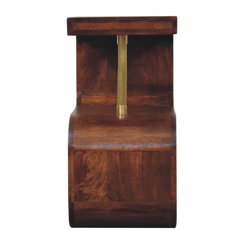 S-curve Brass Bedside - Image 8