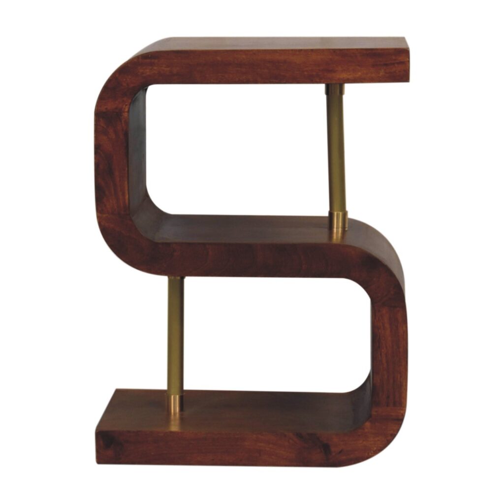 S-curve Brass Bedside - Image 9