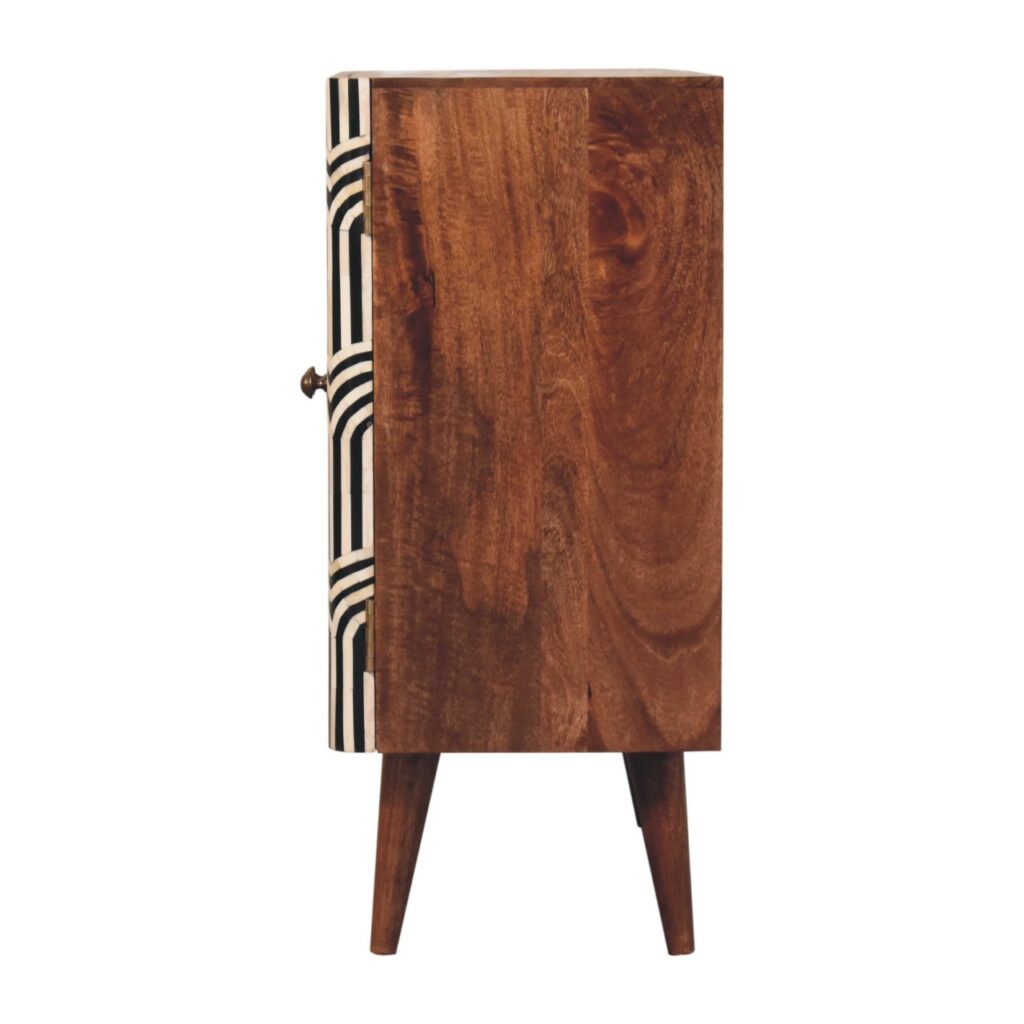 Honey Caramel Edessa Bone Inlay Cabinet - Image 9