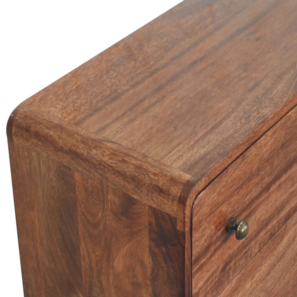 Curved Honey Caramel Chest - Image 5