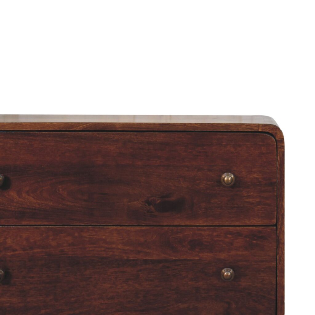 Curved California Walnut Chest - Image 4