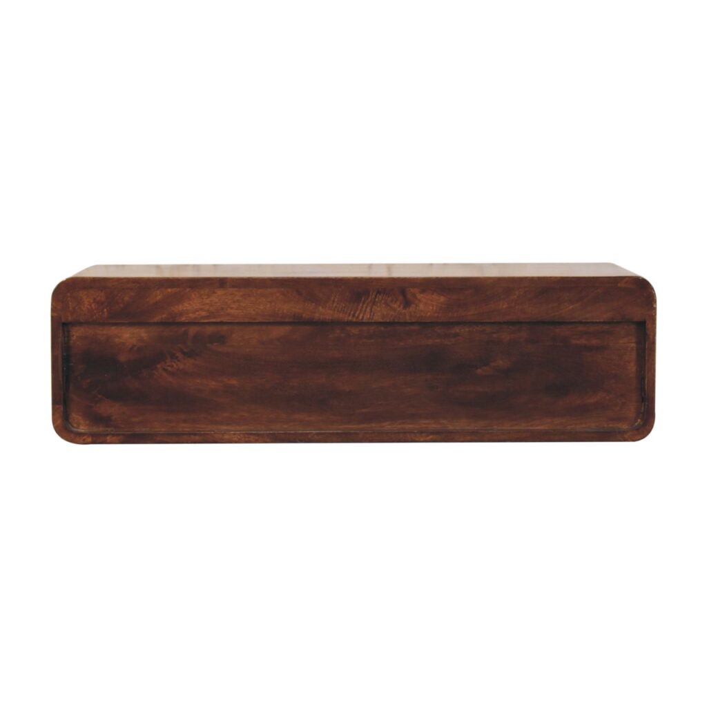 Floating California Walnut Open Console - Image 9