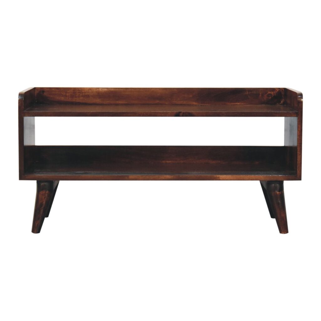 California Walnut Nordic Storage Bench - Image 2