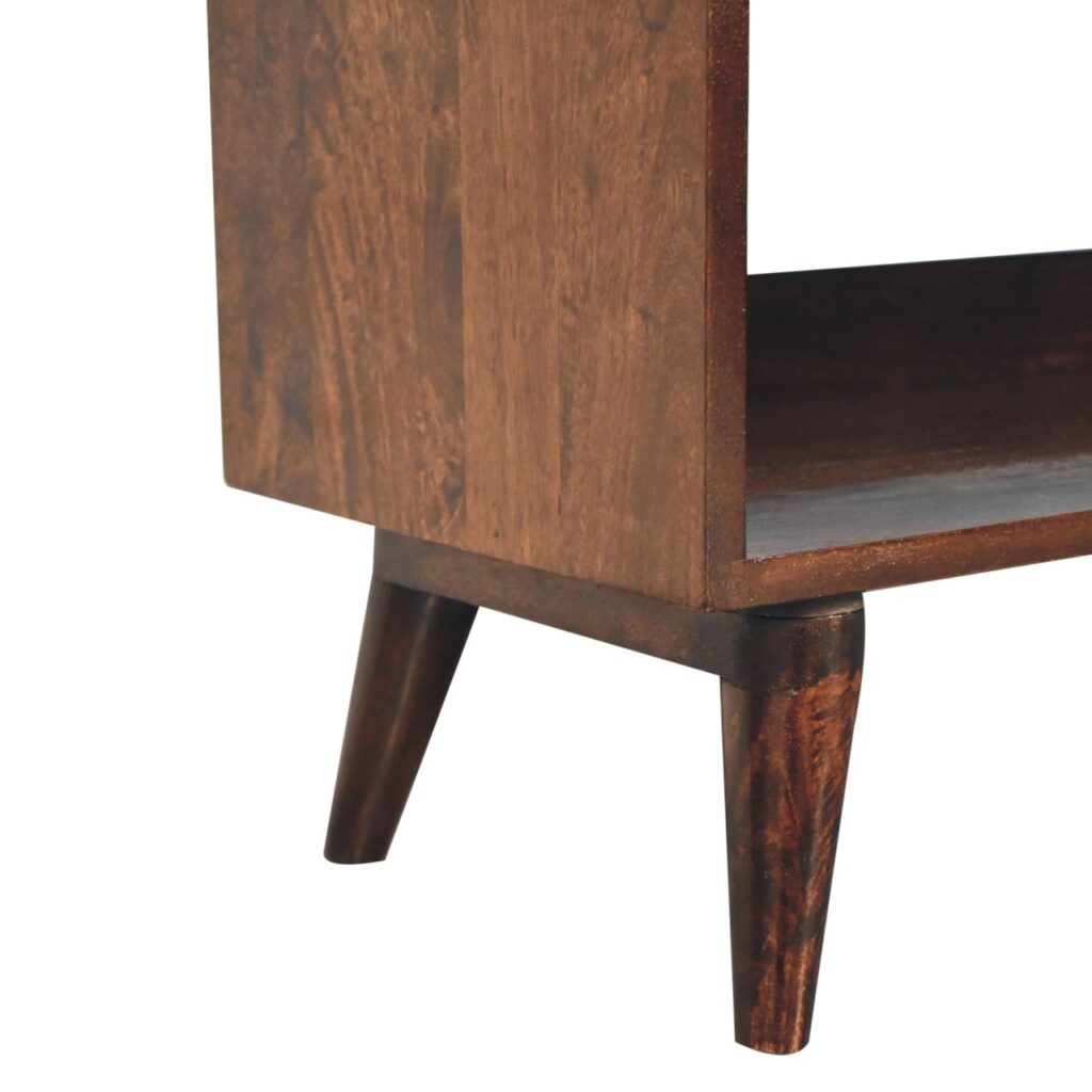 California Walnut Nordic Storage Bench - Image 8