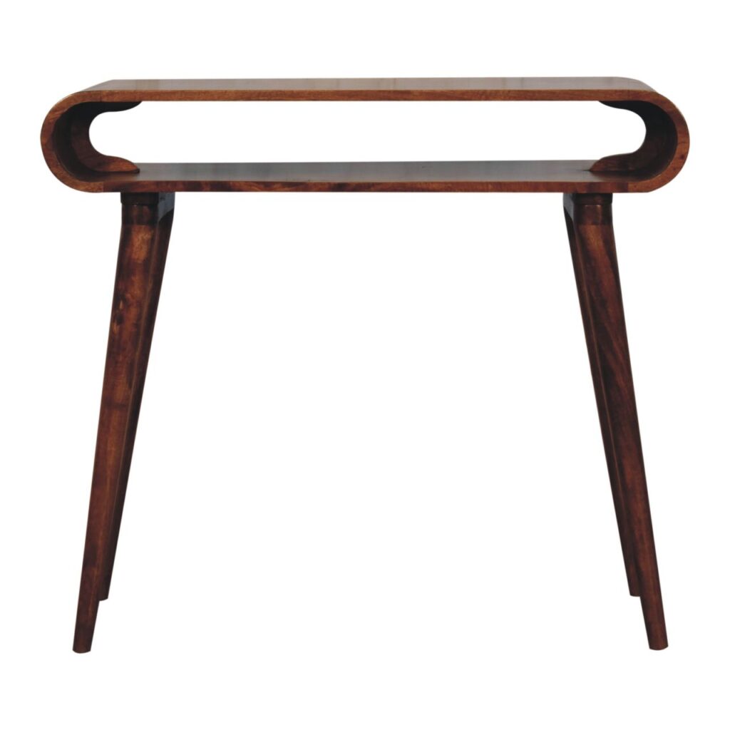 Amaya Honey Caramel Nordic Style Console Table