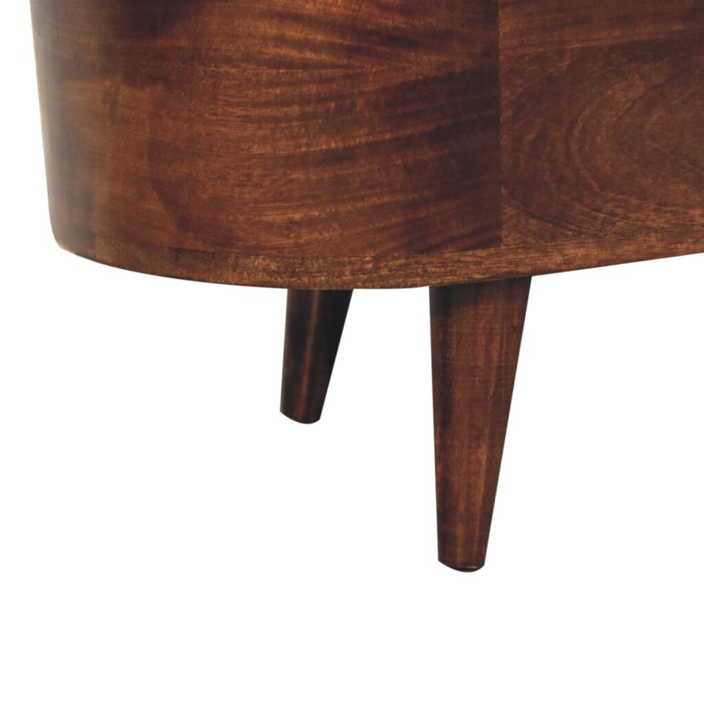 California Walnut Rounded Lid up Blanket Box - Image 8