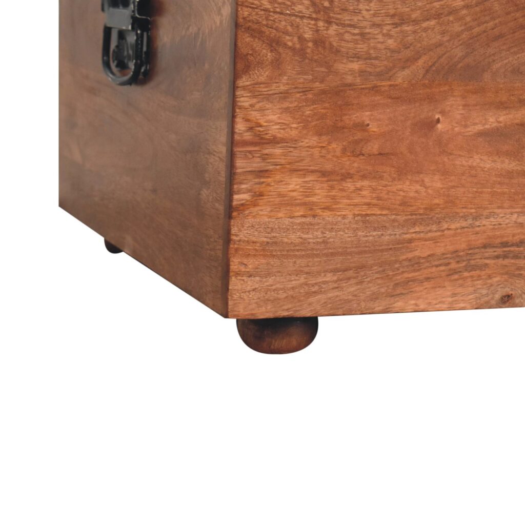 Buffalo Hide Honey Caramel Storage Trunk - Image 9