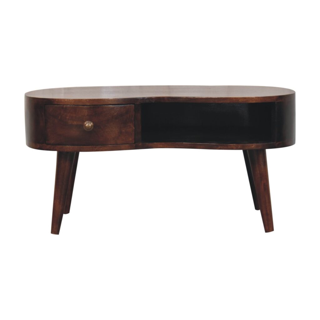 California Walnut Wave Coffee Table - Image 2