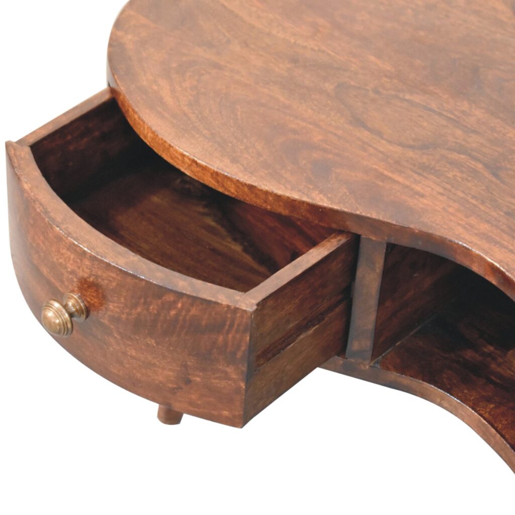 California Walnut Wave Coffee Table - Image 6