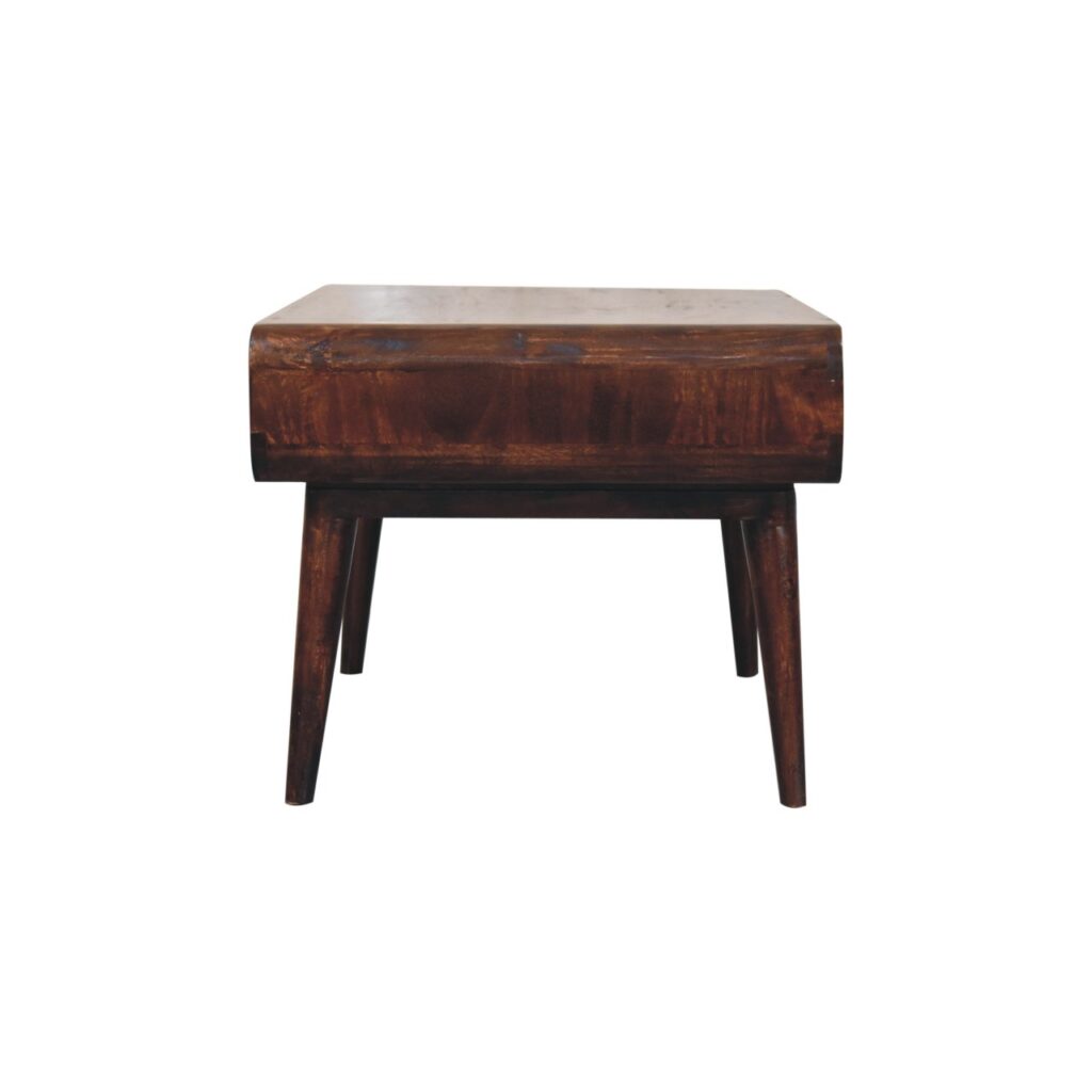 Curved California Walnut Coffee Table - Image 9