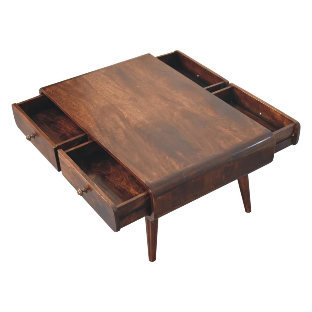 California Walnut Sonata Coffee Table - Image 6