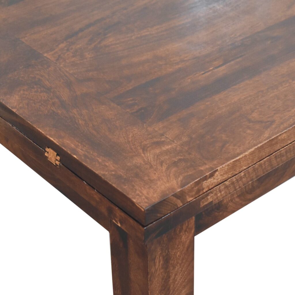 California Walnut Extendable Butterfly Dining Table - Image 5