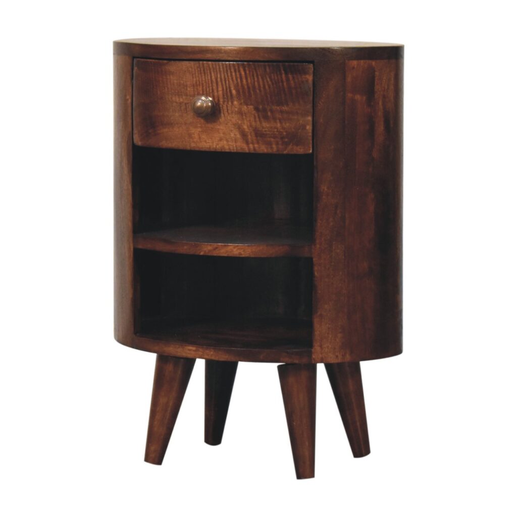 Cortez California Walnut Bedside - Image 4