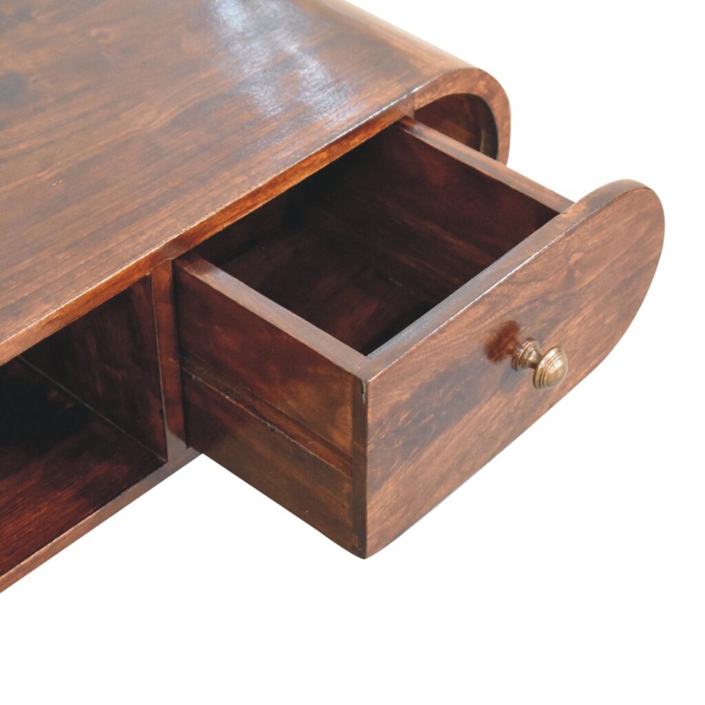 California Walnut Circular TV Unit - Image 7